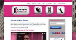 Desktop Screenshot of metroelevator.com