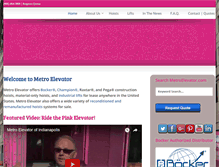 Tablet Screenshot of metroelevator.com